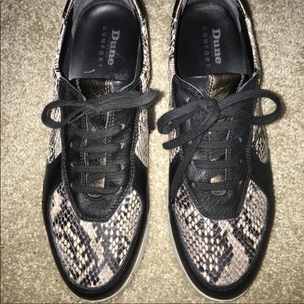 Dune London Genuine Snake and Leather Shoes